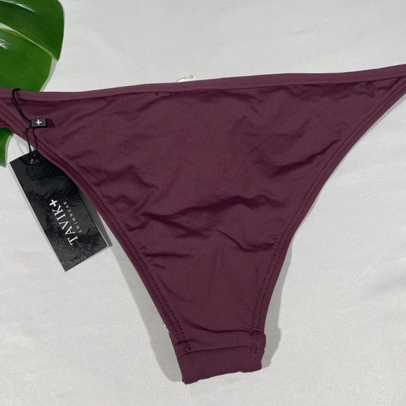 NEW‎ TAVIK [ Large ] Antic Moderate Bikini Bottom in Merlot - Picture 9 of 11